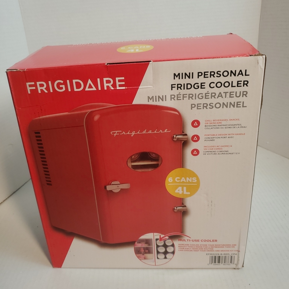 Frigidaire Red Mini Personal Fridge Cooler